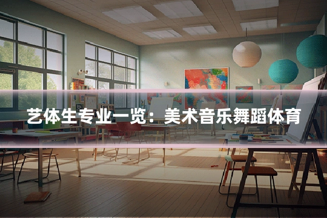 艺体生专业一览:美术音乐舞蹈体育