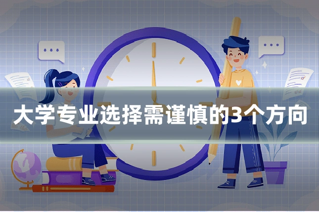 大学专业选择需谨慎的3个方向