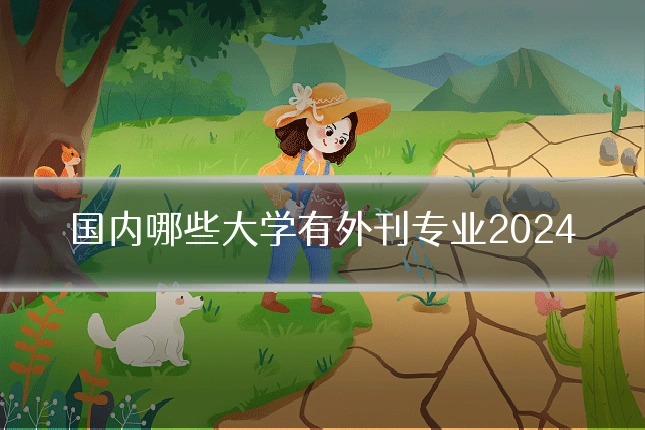 国内哪些大学有外刊专业2024