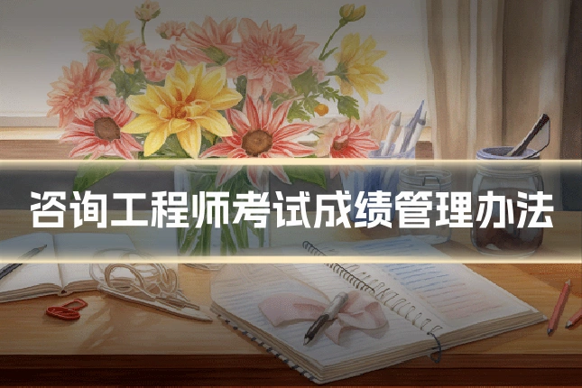 咨询工程师考试成绩管理办法