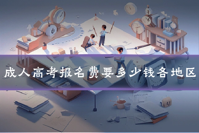 成人高考报名费要多少钱各地区
