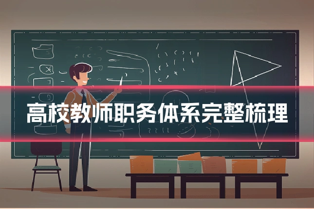 高校教师职务体系完整梳理