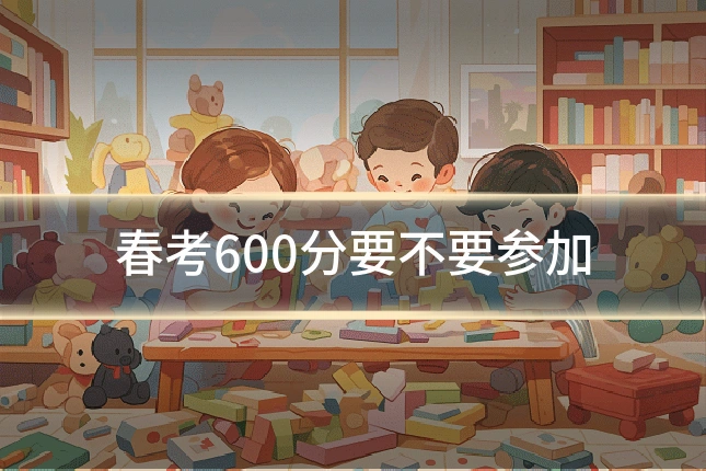 春考600分要不要参加