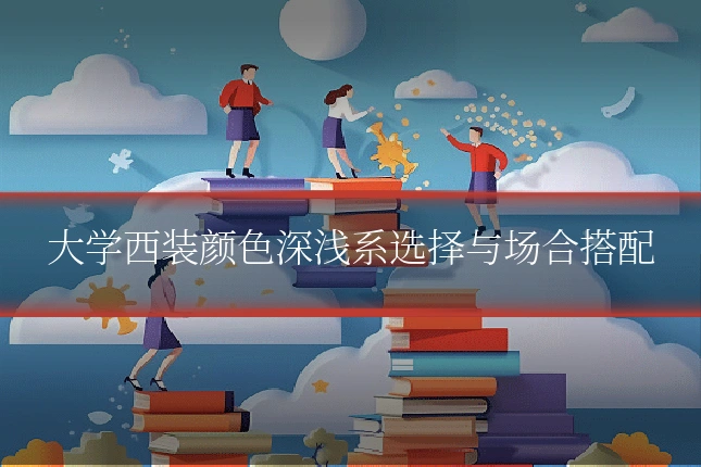 大学西装颜色深浅系选择与场合搭配