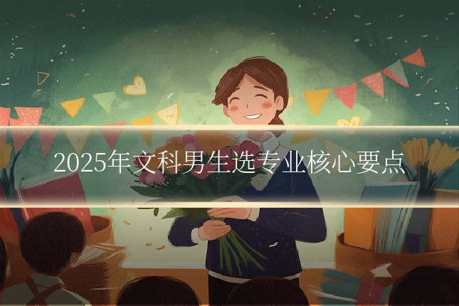 2025年文科男生选专业核心要点