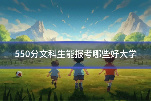 550分文科生能报考哪些好大学