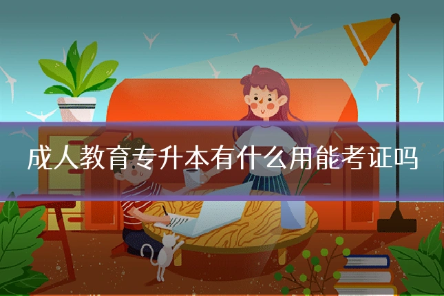 成人教育专升本有什么用能考证吗