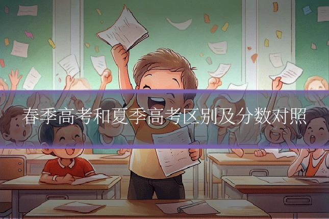 春季高考和夏季高考区别及分数对照