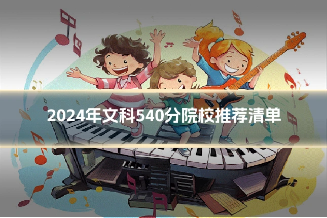 2024年文科540分院校推荐清单