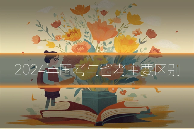2024年国考与省考主要区别