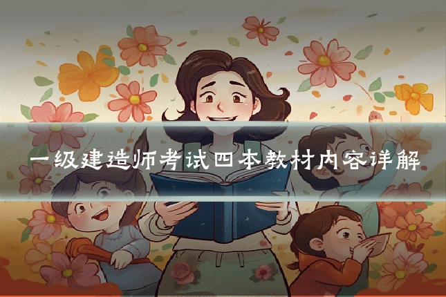 一级建造师考试四本教材内容详解