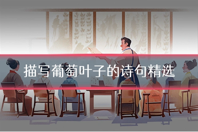 描写葡萄叶子的诗句精选