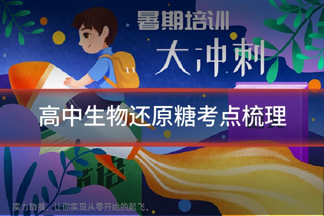 高中生物还原糖考点梳理