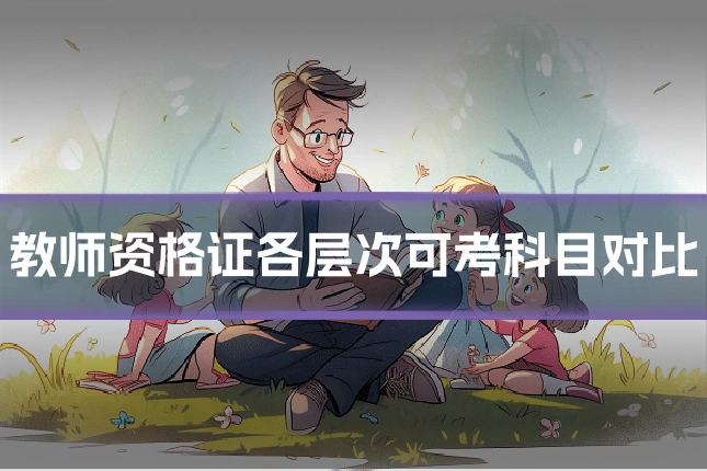 教师资格证各层次可考科目对比