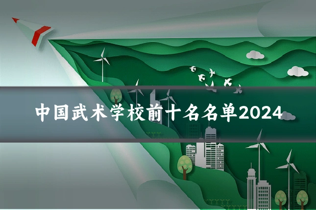 中国武术学校前十名名单2024