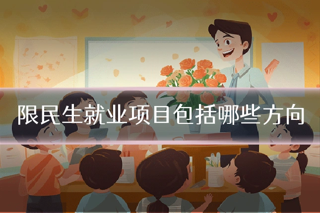 限民生就业项目包括哪些方向