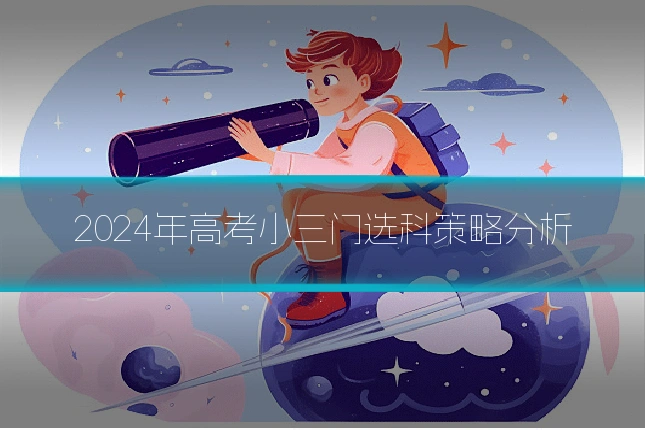 2024年高考小三门选科策略分析