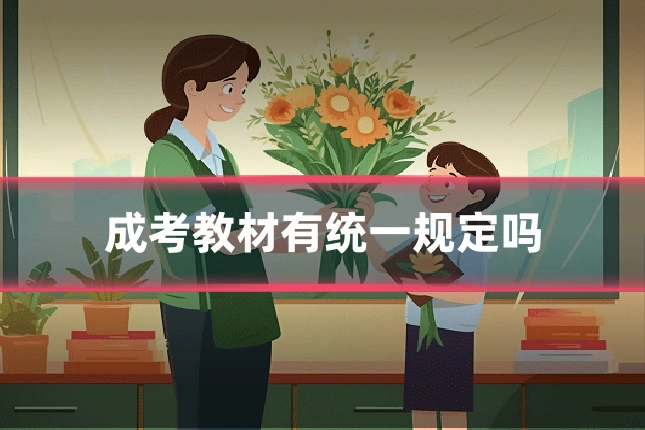 成考教材有统一规定吗
