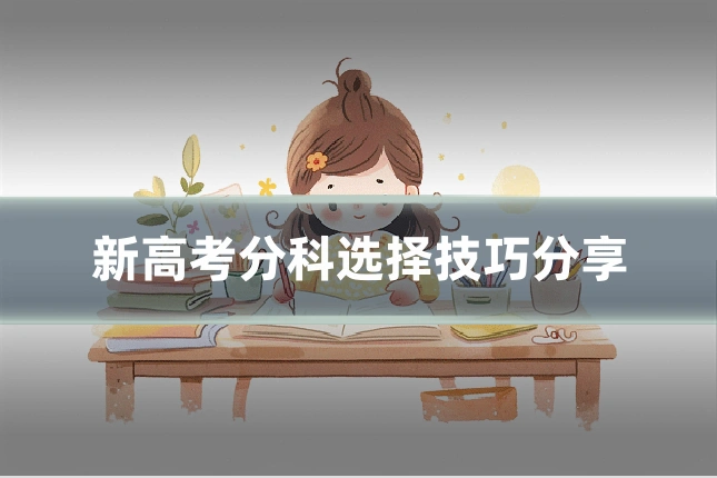 新高考分科选择技巧分享