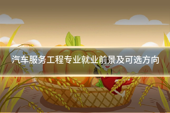 汽车服务工程专业就业前景及可选方向