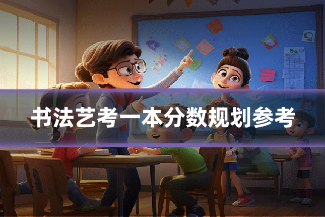 书法艺考一本分数规划参考