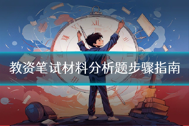 教资笔试材料分析题步骤指南