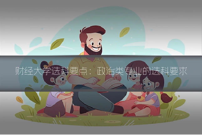 财经大学选科要点:政治类专业的选科要求