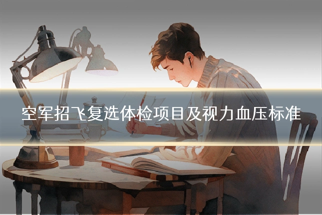 空军招飞复选体检项目及视力血压标准
