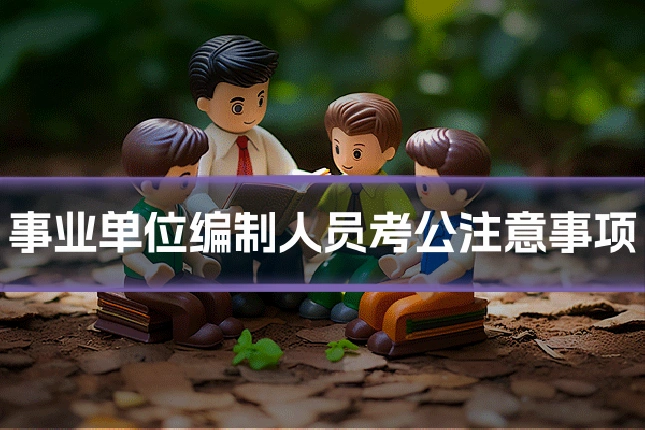 事业单位编制人员考公注意事项