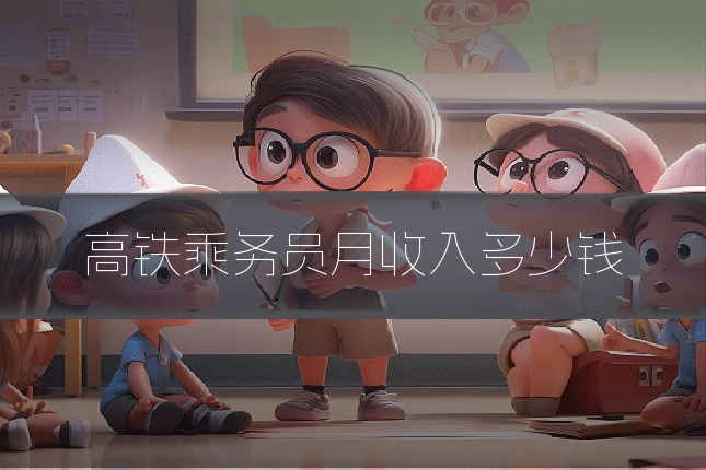 高铁乘务员月收入多少钱