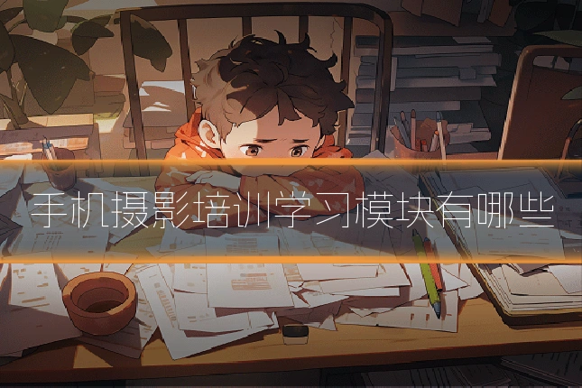 手机摄影培训学习模块有哪些
