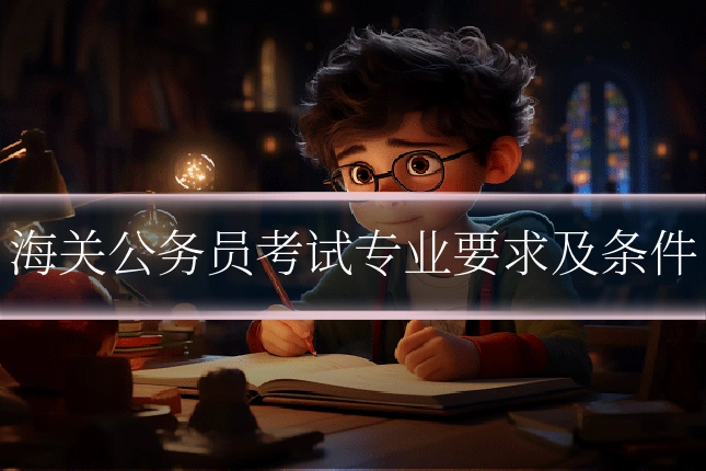 海关公务员考试专业要求及条件