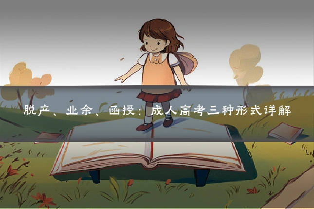 脱产、业余、函授：成人高考三种形式详解