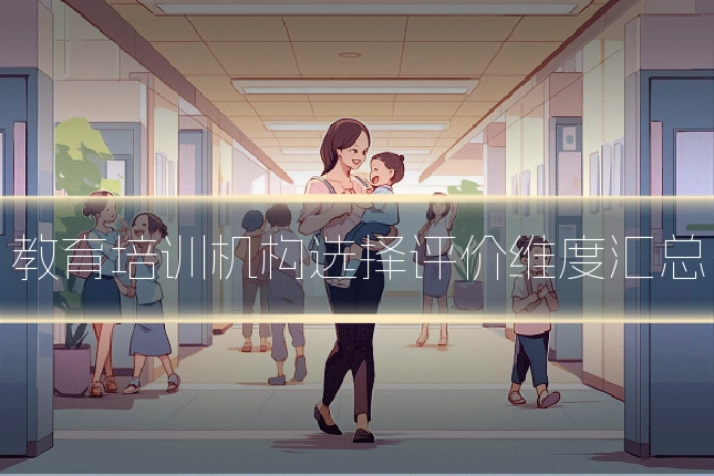 教育培训机构选择评价维度汇总