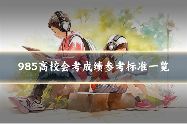 985高校会考成绩参考标准一览