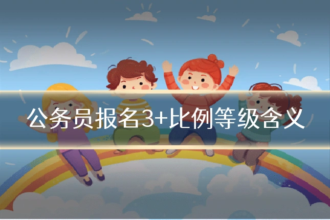 公务员报名3+比例等级含义