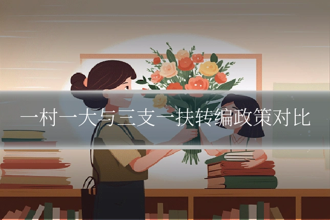 一村一大与三支一扶转编政策对比