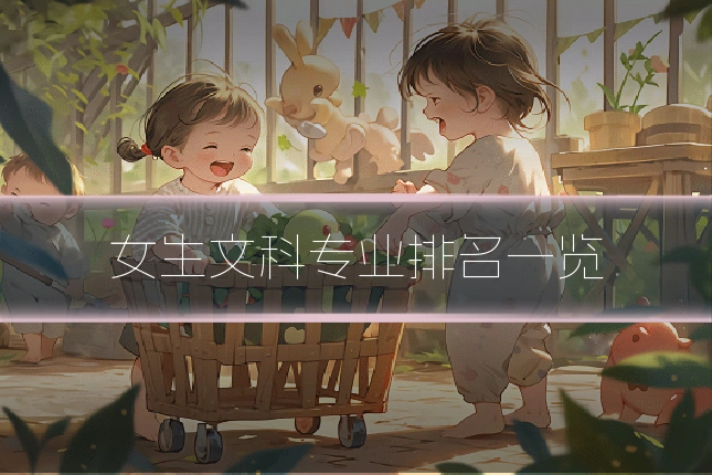 女生文科专业排名一览