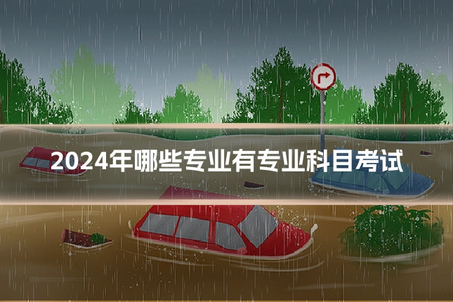 2024年哪些专业有专业科目考试