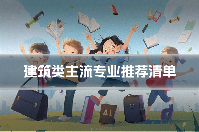 建筑类主流专业推荐清单