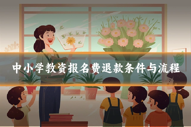 中小学教资报名费退款条件与流程