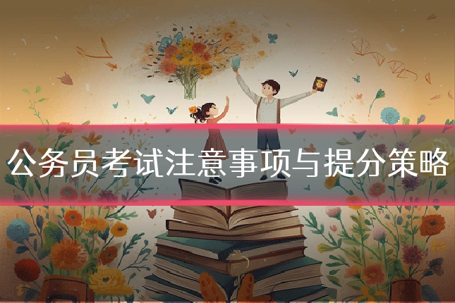 公务员考试注意事项与提分策略