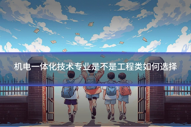 机电一体化技术专业是不是工程类如何选择