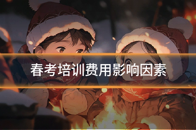 春考培训费用影响因素
