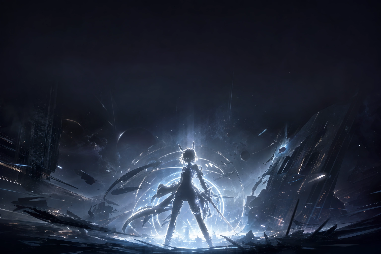 深空之眼三人小队战斗场景