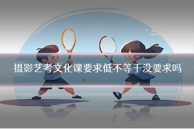 摄影艺考文化课要求低不等于没要求吗