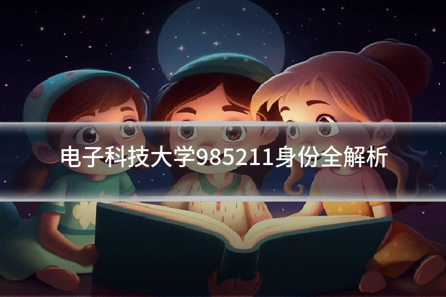 电子科技大学985211身份全解析