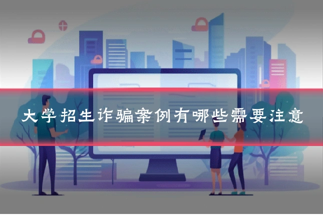 大学招生诈骗案例有哪些需要注意