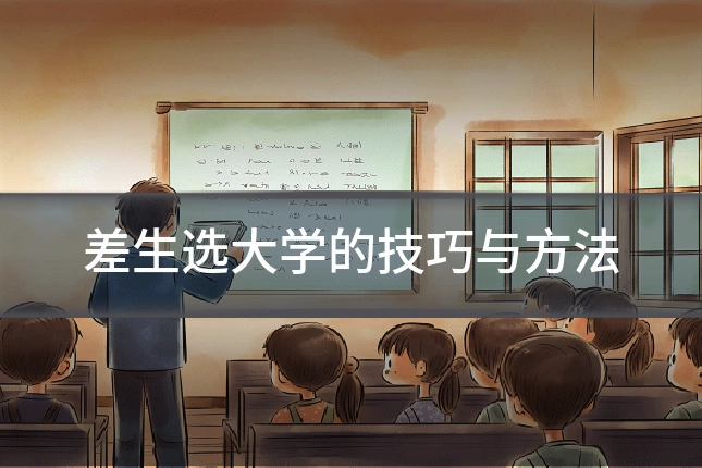 差生选大学的技巧与方法