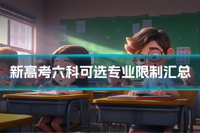 新高考六科可选专业限制汇总